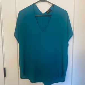 Like New Teal V-Neck Blouse - L